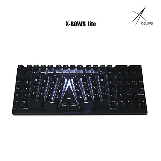 X-BowsLite人体工学电竞机械红黑茶青静轴办公游戏有线键盘Alice