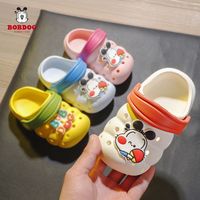 BoBDoG巴布豆儿童拖鞋夏防滑轻便男童女孩居家踩屎感外出宝宝卡通洞洞鞋