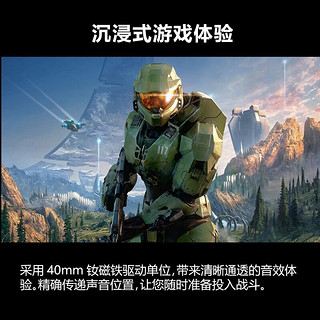 微软（Microsoft） Xbox立体声耳机电竞 游戏电玩Series手柄头戴式电脑有线耳机环绕音 xsx/s 黑色