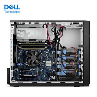 DELL 戴尔 T150塔式服务器台式电脑主机 至强E-2314四核2.8G/16G内存/2 *1T