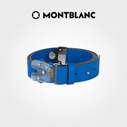 MONTBLANC 万宝龙 全新Montblanc/万宝龙风尚3.0系列M扣腰带 摩登蓝 35毫米