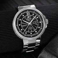ENICAR 英纳格 手表男镶钻石瑞士双日历自动机械腕表