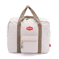 PLUS会员：TINYAT 天逸 男士折叠旅行包手提行大容量短途出差旅游行李包收纳袋T311-1卡其