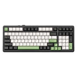 AULA 狼蛛 F99 99键 2.4G蓝牙 多模无线机械键盘 绿野幽谷 烈焰紫轴 RGB FR4双面沉金定位板
