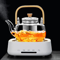 唐仙 蒸煮茶壶电陶炉加热玻璃烧水壶泡茶专用煮茶炉茶具家用新款煮茶器