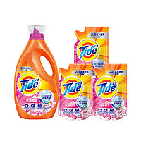 Tide 汰渍 2合1洁净透亮洗衣液 2kg+500g*3袋 洁雅樱花