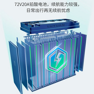 LUYUAN 绿源 MEG 72V20Ah  电动摩托车 LY1200DT