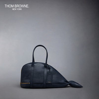 THOM BROWNE. 汤姆·布朗 女士牛皮革手提包 UAG108A00198415 海军蓝色 大号