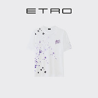 ETRO 艾绰 RJL联名胶囊系列 男女款圆领短袖T恤 232D1960391730990 白色 XXL