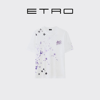 ETRO 艾绰 RJL联名胶囊系列 男女款圆领短袖T恤 232D1960391730990 白色 XXL