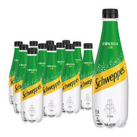 Schweppes 怡泉 可口可乐怡泉含汽饮料柠檬味苏打水400mlx12瓶整箱无糖碳酸饮料