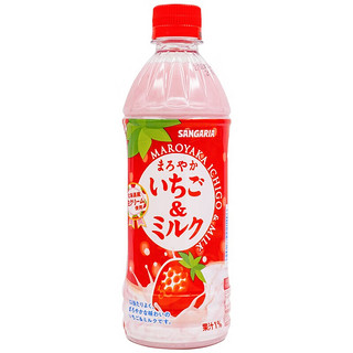 三佳利（Sangaria）日本进口Sangaria三佳利饮品桑戈利亚饮料草莓牛奶500ml*3瓶 四瓶哈密瓜牛奶