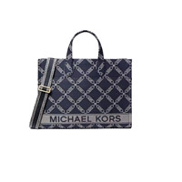 MICHAEL KORS 迈克·科尔斯 菱形格链印花系列 女士斜挎包 30S3G3GT3J 海军蓝 大号