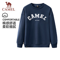 CAMEL 骆驼 运动长袖卫衣女2023春秋季薄款休闲圆领宽松T恤上衣外套