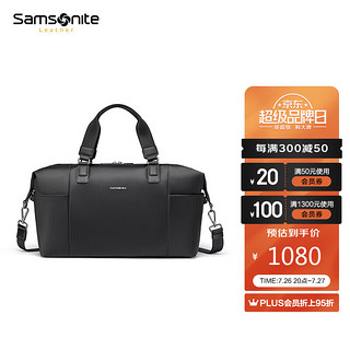 Samsonite 新秀丽 行李袋商务时尚大容量多功能旅行包手提包运动包黑色 NP5