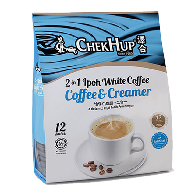 ChekHup 泽合 马来西亚进口 泽合怡保二合一无蔗糖白咖啡提神360g/袋