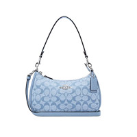 COACH 蔻驰 女士单肩包 CH139 SVM6A 浅蓝色 中号