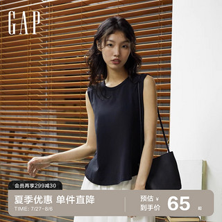 Gap 盖璞 女装夏季新款辣妹运动风纯棉无袖上衣833415时尚背心