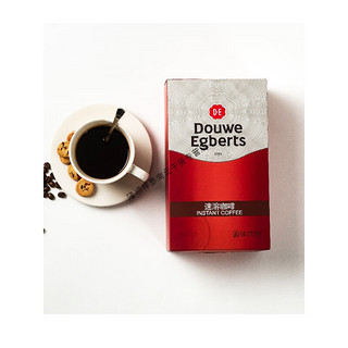 美意颂douwe egberts 帝怡速溶黑咖啡粉袋装纯黑咖啡苦咖啡速溶进口 咖啡伴侣100份(3g*100包)
