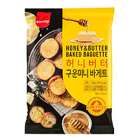 SAMLIP韩国进口samlip三立蒜香披萨味面包干烤馍片饼干休闲食品小零食 蜂蜜黄油味100g