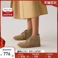 Clarks其乐女鞋许凯明星同款秋冬经典切尔西靴复古沙漠靴短靴女 37.5 黑色(女款)
