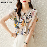 TERRE BLEUE 休闲小香风衬衣