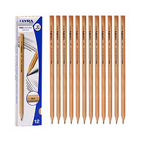 LYRA 艺雅 德国铅笔2B学生儿童六角形书写练字笔12支盒装-原木色L1340102