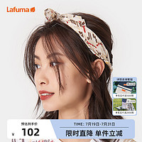 Lafuma 乐飞叶 户外露营骑行印花防晒速干围脖方巾女头巾百搭丝巾