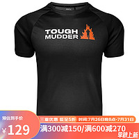 CRAFT 夸夫特训练 Tough Mudder 泥巴硬汉Logo 短袖T 男跑步短袖t恤半袖 黑 L