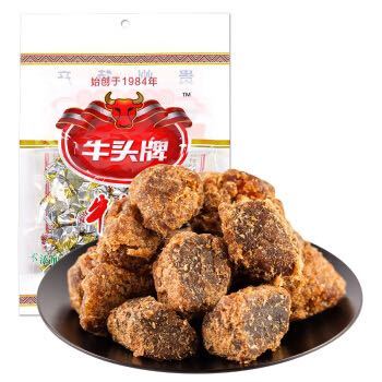 PLUS会员：牛头牌 肉干肉脯 休闲零食 风干牛肉干 沙爹味牛肉粒102g