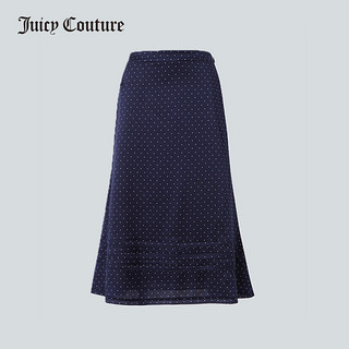 Juicy Couture 橘滋 半身裙夏装新款小波点半裙桑蚕丝气质裙子女