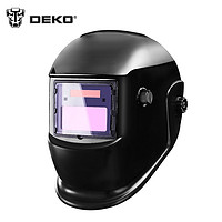 DEKO电焊面罩 自动变光太阳能焊接面罩头戴式焊帽滤波面罩氩弧焊电焊帽