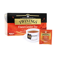 TWININGS 川宁 英国TWININGS川宁进口斯里兰卡锡兰红茶25片/盒泡茶奶茶