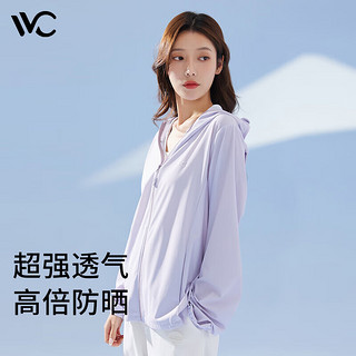 VVC防晒衣服女士夏季冰丝凉感防紫外线短外套披肩外套 丁香紫