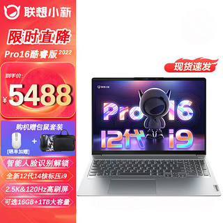 Lenovo 联想 小新Pro16酷睿i5/i9超轻薄笔记本电脑