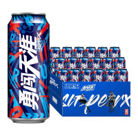SNOWBEER 雪花 勇闯天涯 superX 黄啤 500ml*18听 整箱装