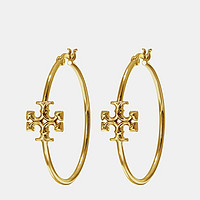 TORY BURCH Eleanor Hoop 镀金耳环