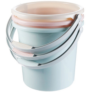 PLUS会员：MR 妙然 19L纯色洗车桶 加厚塑料手提式水桶 大容量泡脚洗衣桶清洁储水桶