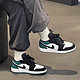 NIKE 耐克 Air Jordan1黑绿低帮复古女鞋篮球鞋553560-113