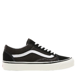 VANS 范斯 Anaheim Old Skool 36 Dx 男士帆布鞋 黑色/真白色