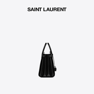 SAINT LAURENT 圣罗兰 女士牛皮革单肩包 398709AAB9H1000 黑色 小号