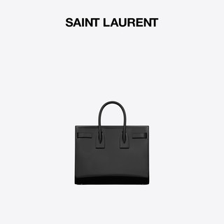 SAINT LAURENT 圣罗兰 女士牛皮革单肩包 398709AAB9H1000 黑色 小号