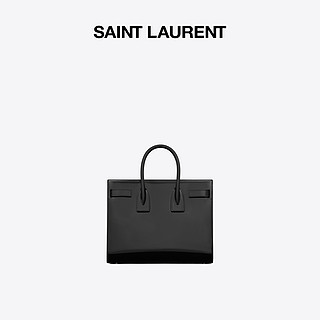 SAINT LAURENT 圣罗兰 女士牛皮革单肩包 398709AAB9H1000 黑色 小号