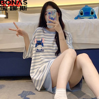 BONAS 宝娜斯 女士睡衣纯棉家居服 2件套 BQA-24-399