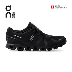 On 昂跑 Cloud 5 新一代轻量透气舒适男款运动鞋 All Black 全黑 43