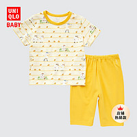 UNIQLO 优衣库 包邮！婴幼儿男宝女宝(UT)绘本合作系列睡衣短袖家居套装458438