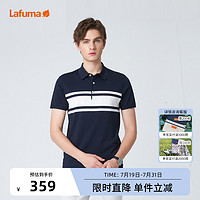 Lafuma 乐飞叶 户外露营男士纯棉休闲翻领polo衫短袖T恤LMTS1AA21