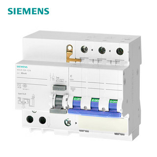 SIEMENS 西门子 5SU9 3P C 40A 6KA 30mA ELE（电子式） AC 400VAC 5SU93361CN40 微型漏电保护断路器