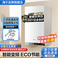 Haier 海尔 20kW变频抗风压采暖炉壁挂炉天然气家用地暖锅炉冷凝一级能效