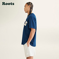 Roots 2023年春夏新款男士休闲时尚宽松潮流短袖T恤39031041